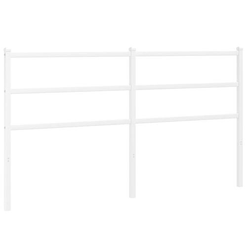 Sengegavl 160 cm metal hvid