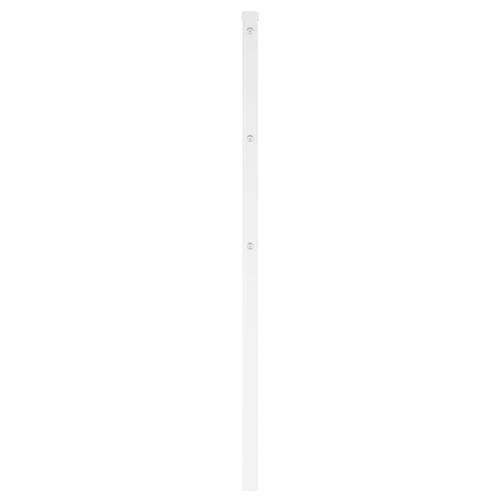 Sengegavl 160 cm metal hvid