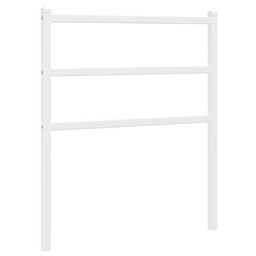 Sengegavl 75 cm metal hvid