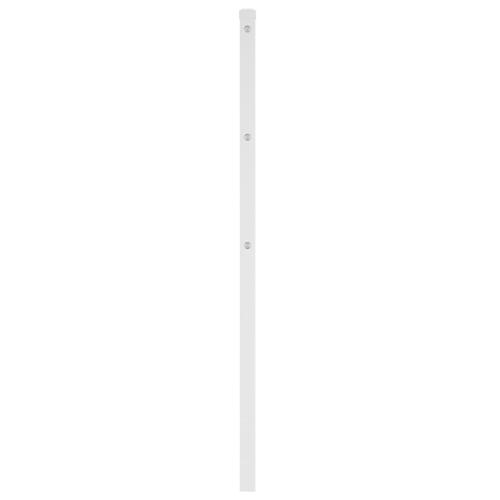 Sengegavl 75 cm metal hvid