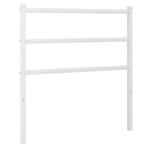 Sengegavl 90 cm metal hvid