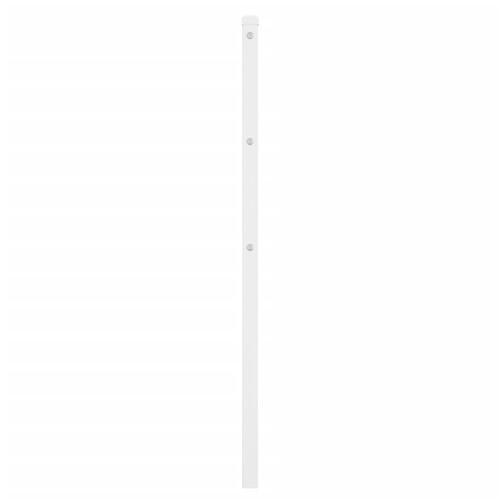 Sengegavl 90 cm metal hvid