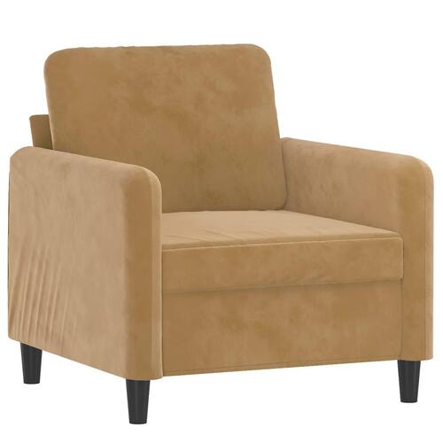 3 personers sofa velour brun