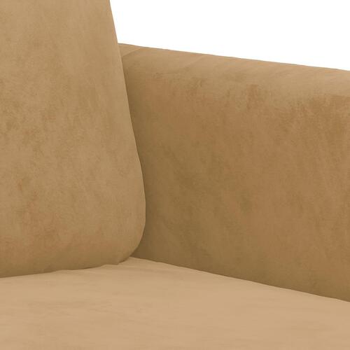 3 personers sofa velour brun