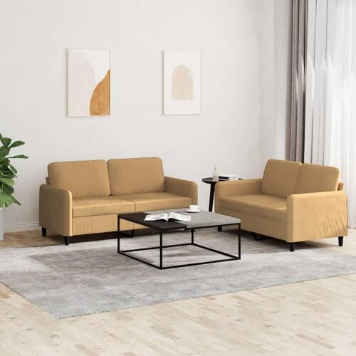 2 personers sofa velour brun