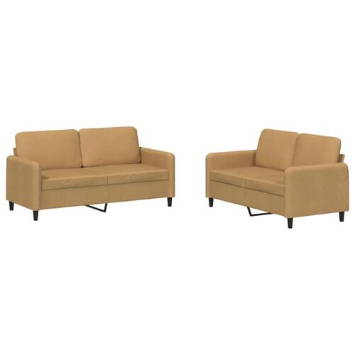 2 personers sofa velour brun