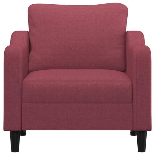 Lænestol 60 cm stof vinrød