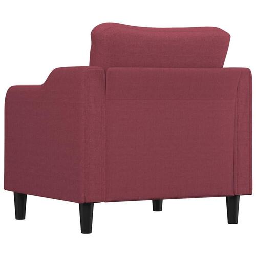 Lænestol 60 cm stof vinrød