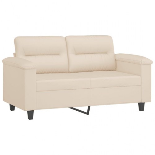 2-personers sofa i mikrofiber 120 cm - beige