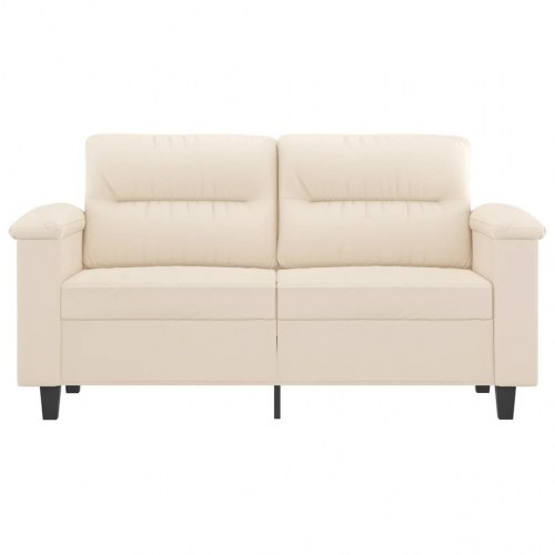 2-personers sofa i mikrofiber 120 cm - beige