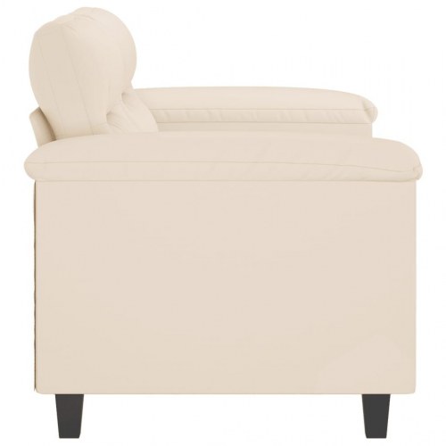 2-personers sofa i mikrofiber 120 cm - beige