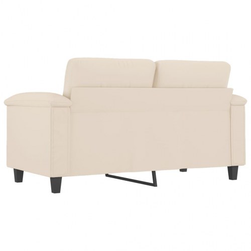 2-personers sofa i mikrofiber 120 cm - beige