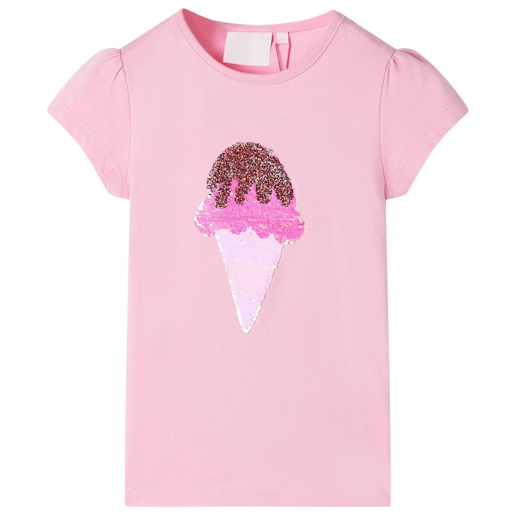 T-shirt til børn str. 92 lyserød