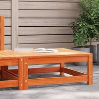Haveskammel 70x70x30 cm massivt fyrretræ brun