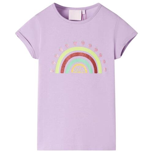 T-shirt til børn str. 104 lilla