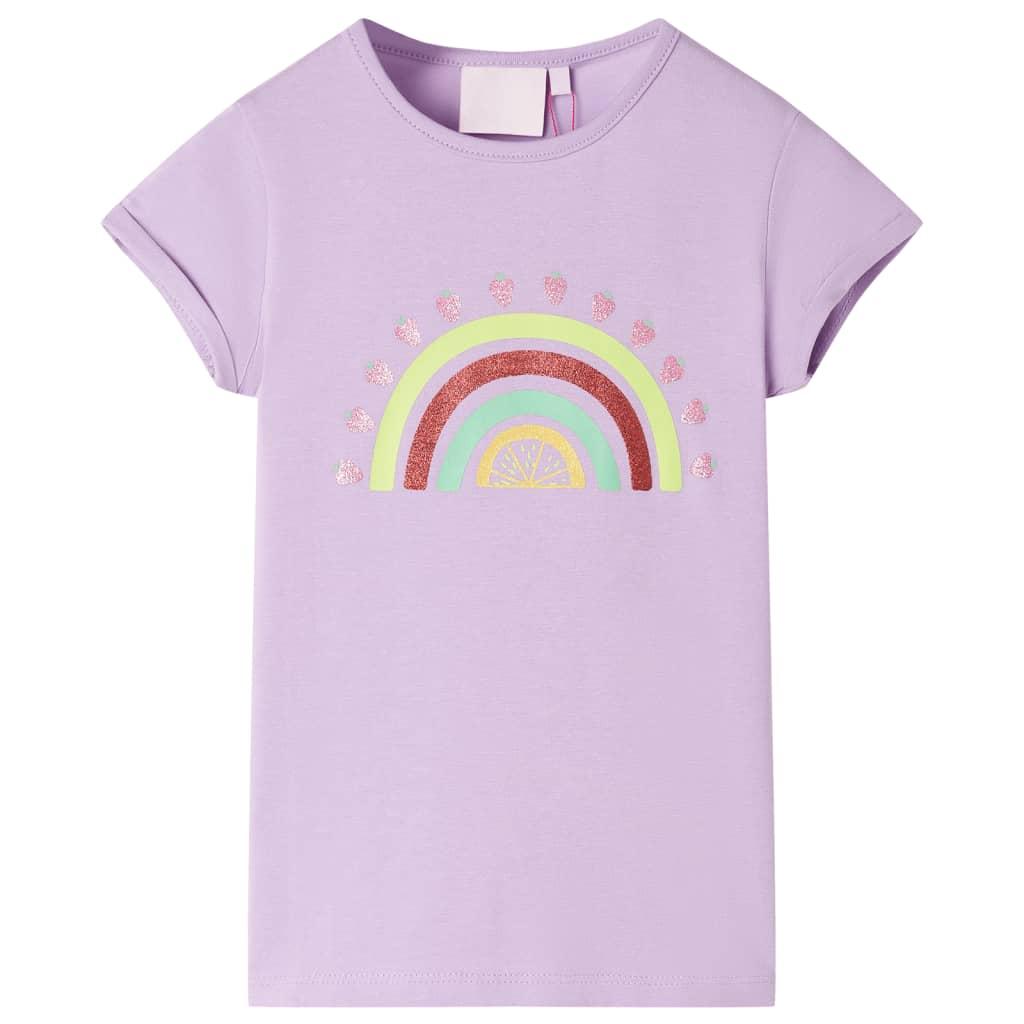 T-shirt til børn str. 104 lilla