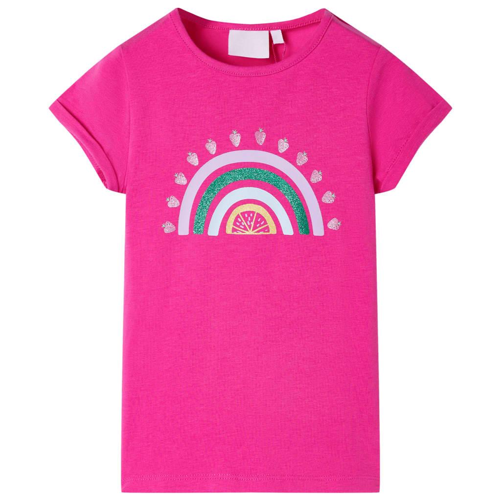 T-shirt til børn str. 92 pink