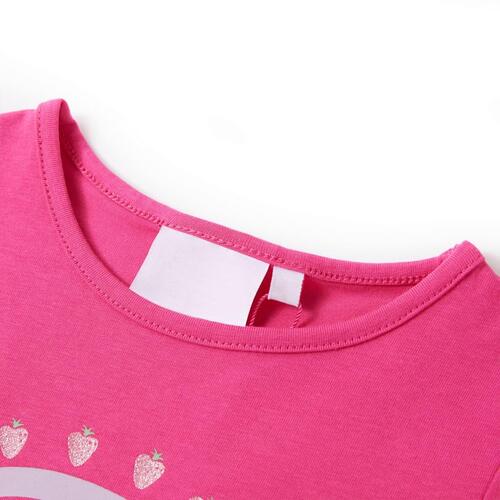 T-shirt til børn str. 92 pink
