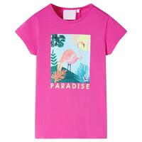 T-shirt til børn str. 128 pink