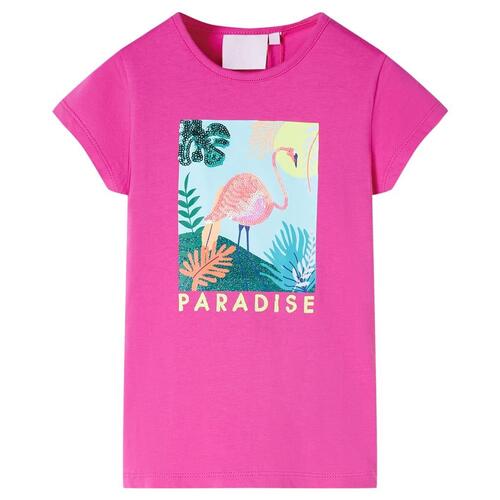 T-shirt til børn str. 128 pink