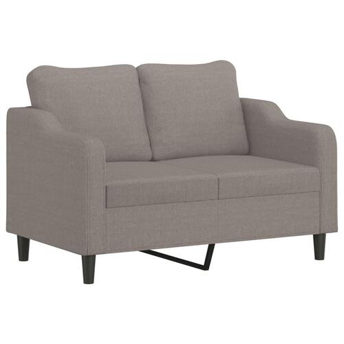 3 personers sofa med hynder stof gråbrun