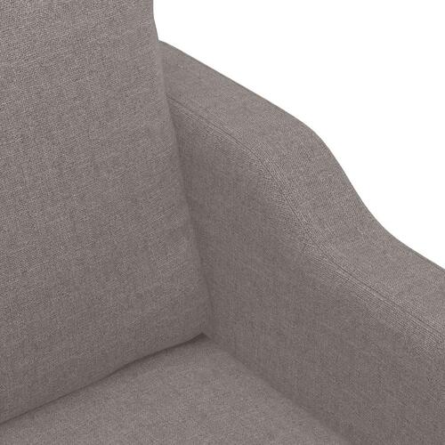 3 personers sofa med hynder stof gråbrun