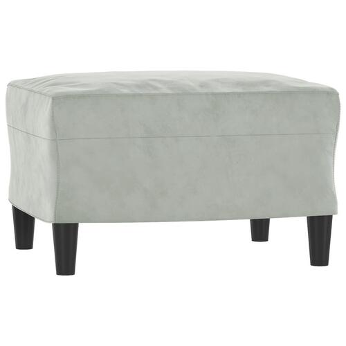 3 personers sofa velour lysegrå