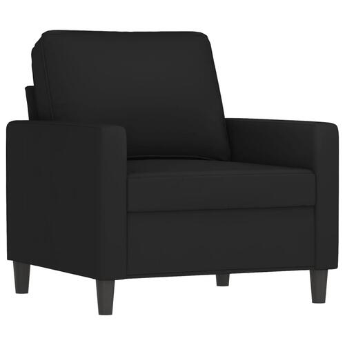 Sofasæt 4 dele med puder velour sort