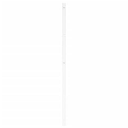 Sengegavl 180 cm metal hvid