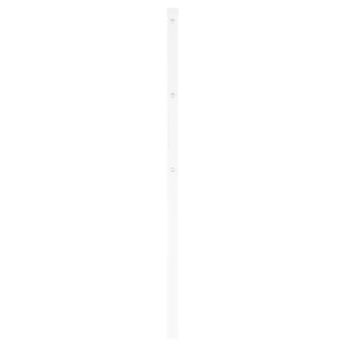 Sengegavl 200 cm metal hvid