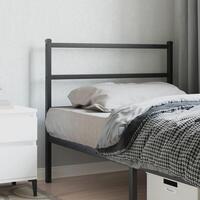 Sengegavl 100 cm metal sort