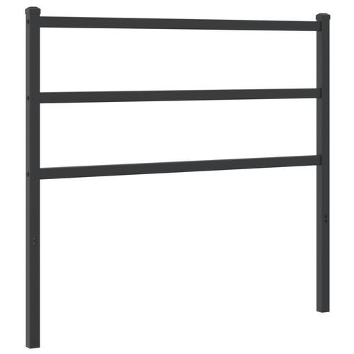 Sengegavl 100 cm metal sort
