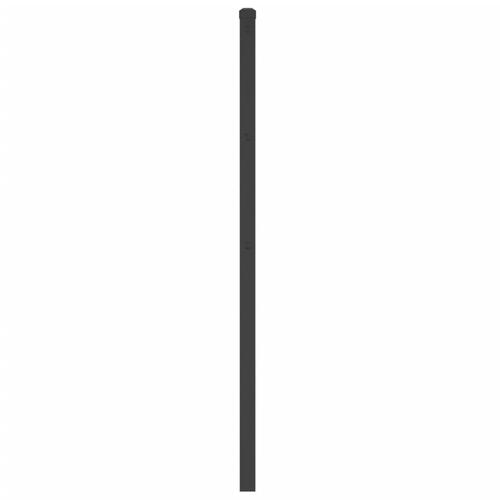 Sengegavl 100 cm metal sort
