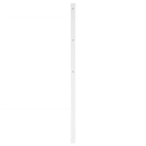 Sengegavl 135 cm metal hvid