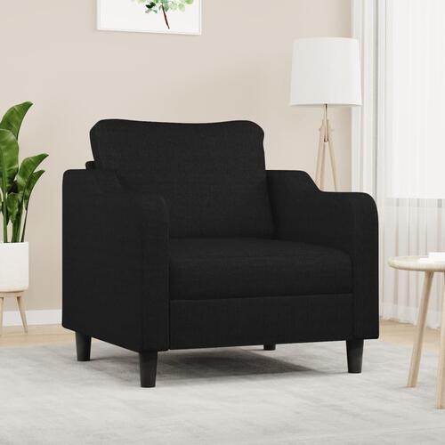 Lænestol 60 cm stof sort