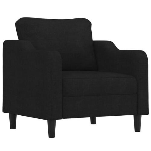 Lænestol 60 cm stof sort