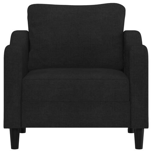 Lænestol 60 cm stof sort
