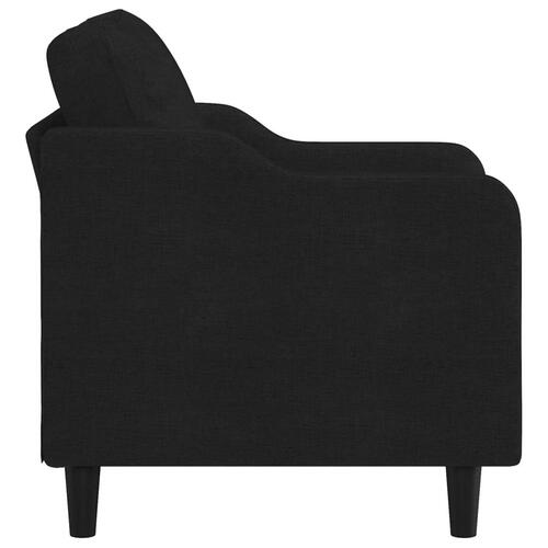 Lænestol 60 cm stof sort