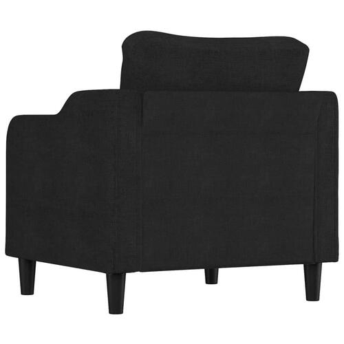 Lænestol 60 cm stof sort