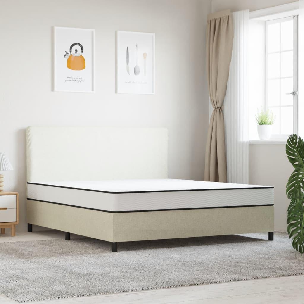 Springmadras med bonellfjedre 200x200 cm medium kingsize