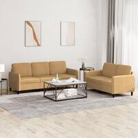 2 personers sofa velour brun