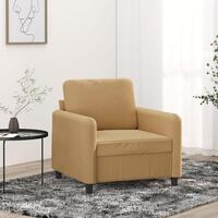 Lænestol 60 cm velour brun