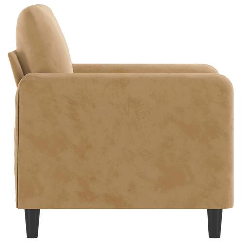 Lænestol 60 cm velour brun