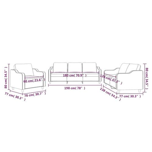 3 personers sofa med hynder stof cremefarvet