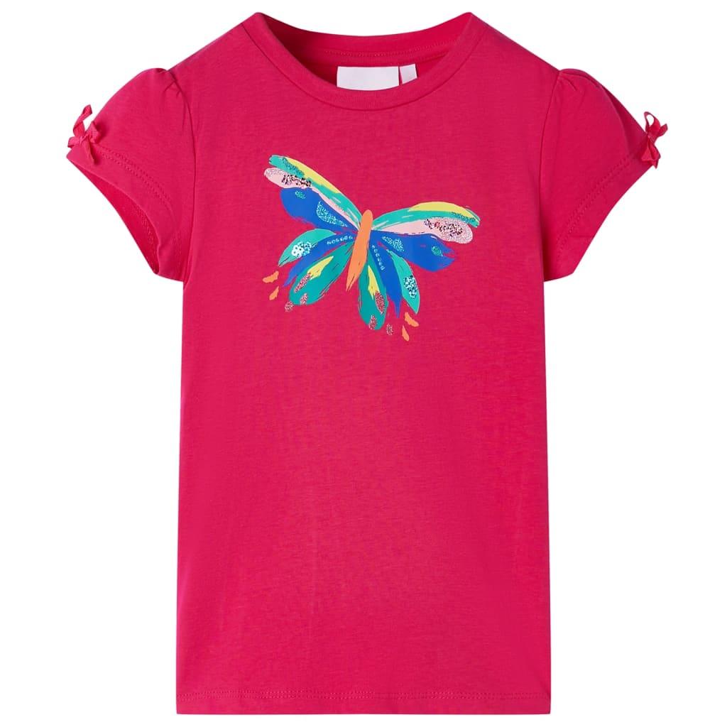 T-shirt til børn str. 104 pink