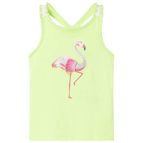Tanktop til børn str. 140 neongul