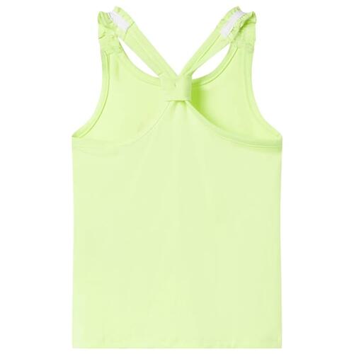 Tanktop til børn str. 140 neongul