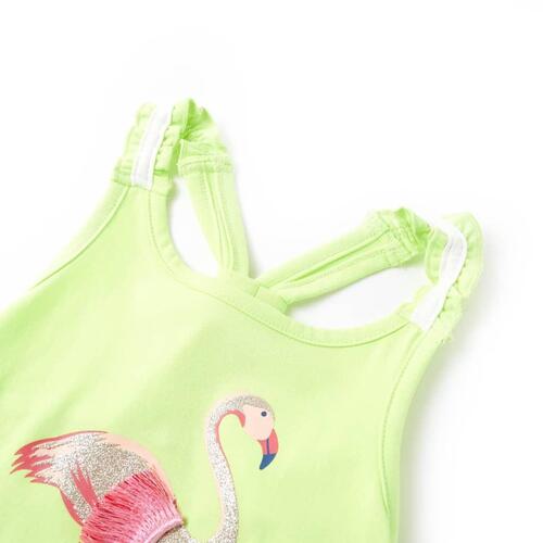 Tanktop til børn str. 140 neongul