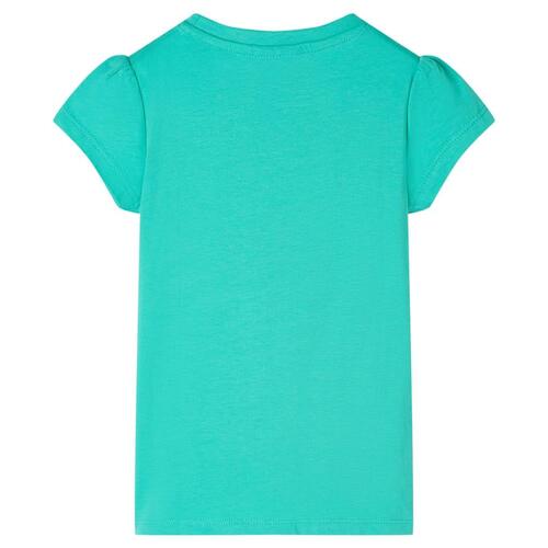 T-shirt til børn str. 104 mintgrøn