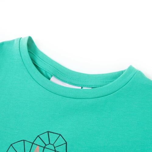 T-shirt til børn str. 104 mintgrøn